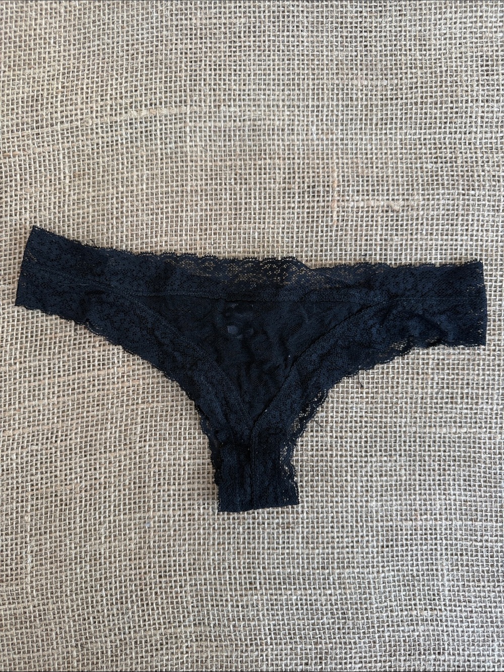 aerie Black Lace Bikini Panty